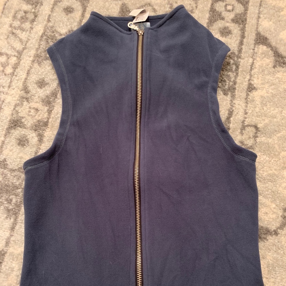 Fleece blue vest